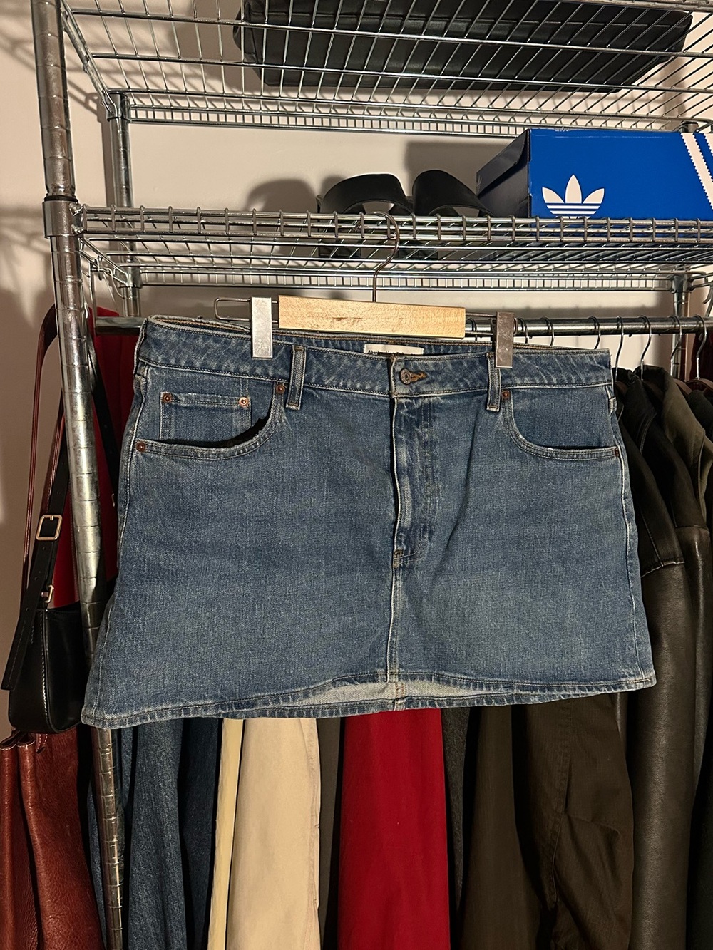 Classic Blue Denim Jeans Skirt